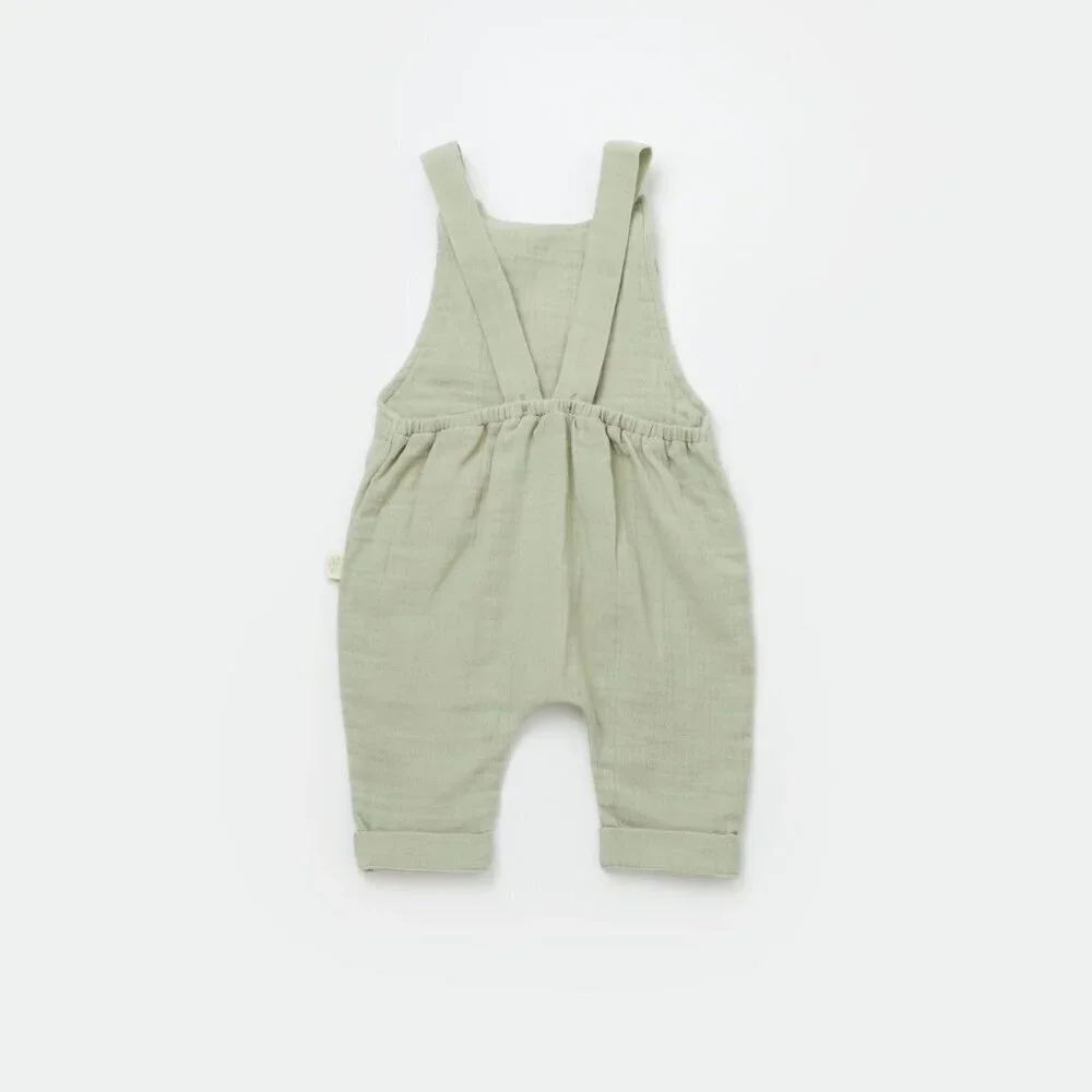 100% Organic Cotton Salopet Romper - Picture 1 of 8